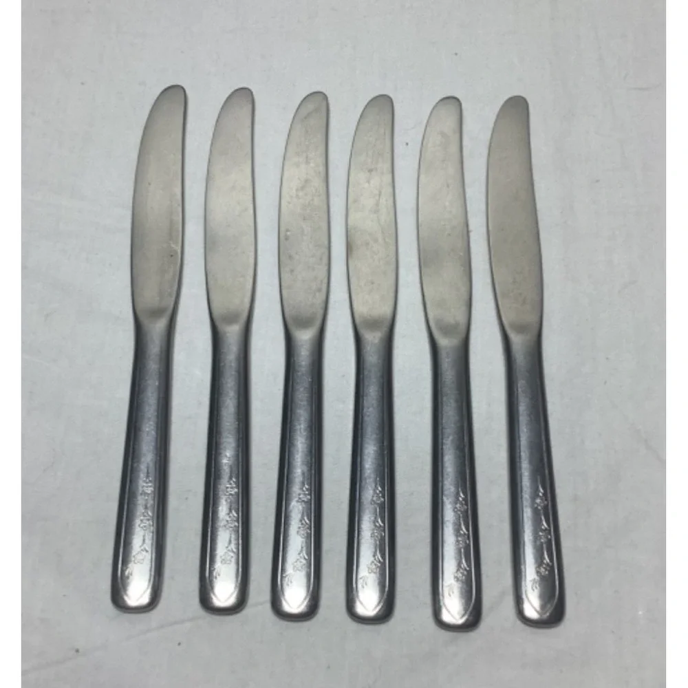 Vintage Wallace Stainless Steel Silverware Set New Day Fork Spoon Knife